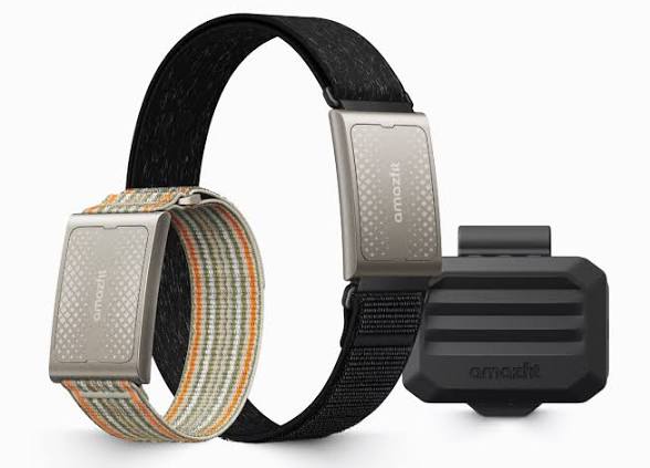Amazfit Helio Strap Pro, wearable sin pantalla con sensor de frecuencia cardíaca y sensor de movimiento para entrenamiento híbrido.