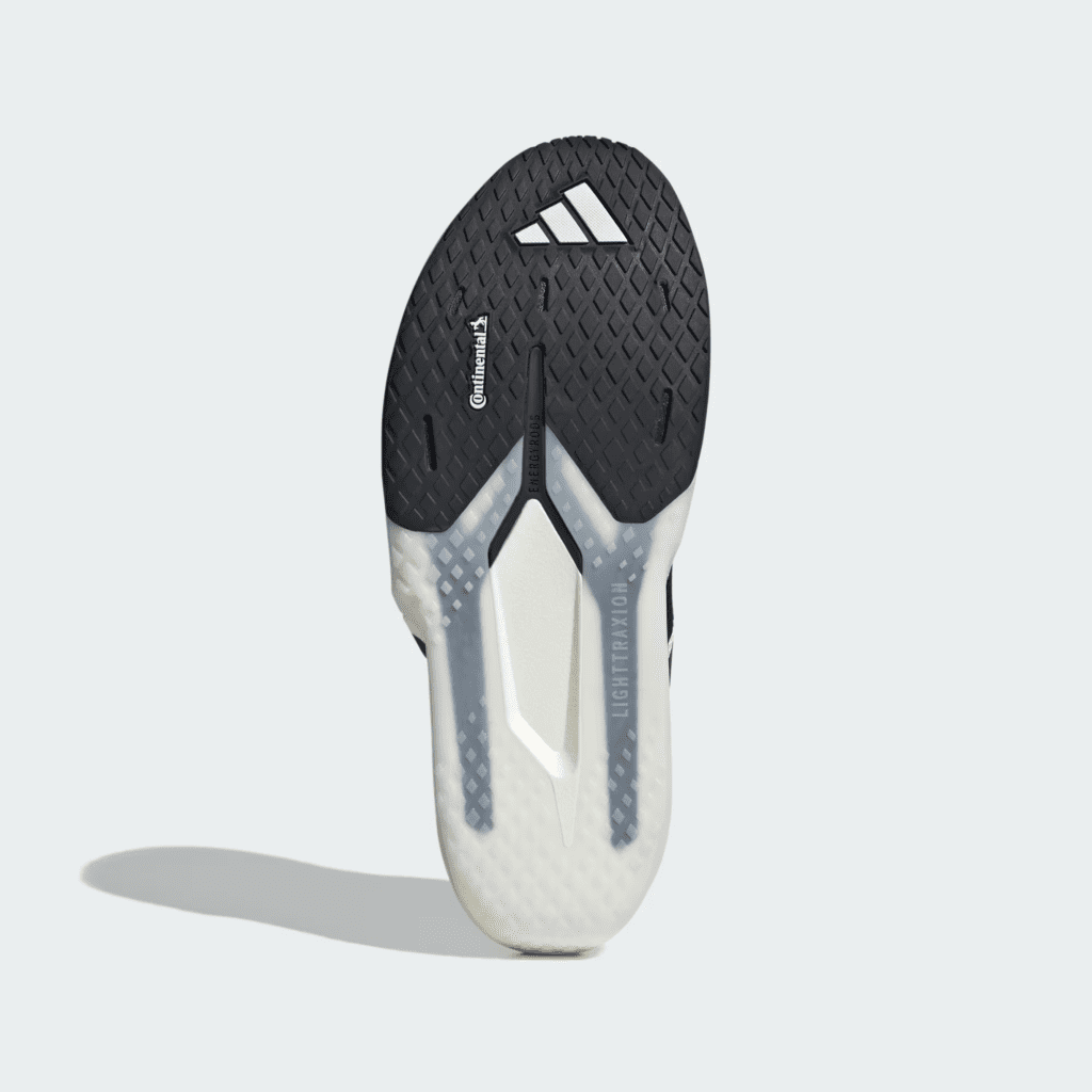 Suela Lighttraxion con caucho Continental de la adidas Adizero Dropset Pro para entrenamiento híbrido.