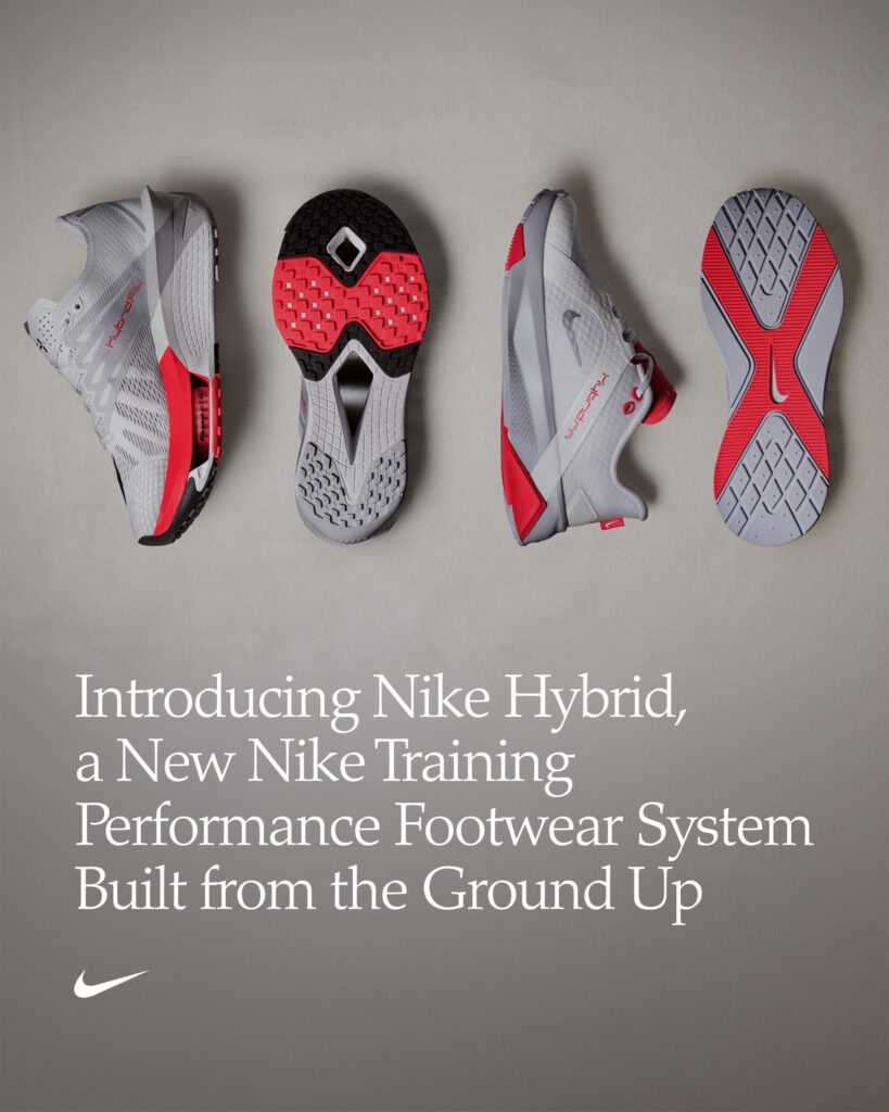Nike Hybrid Fly y Nike Hybrid RN, zapatillas de Nike para carreras híbridas, running, fuerza y entrenamiento funcional.